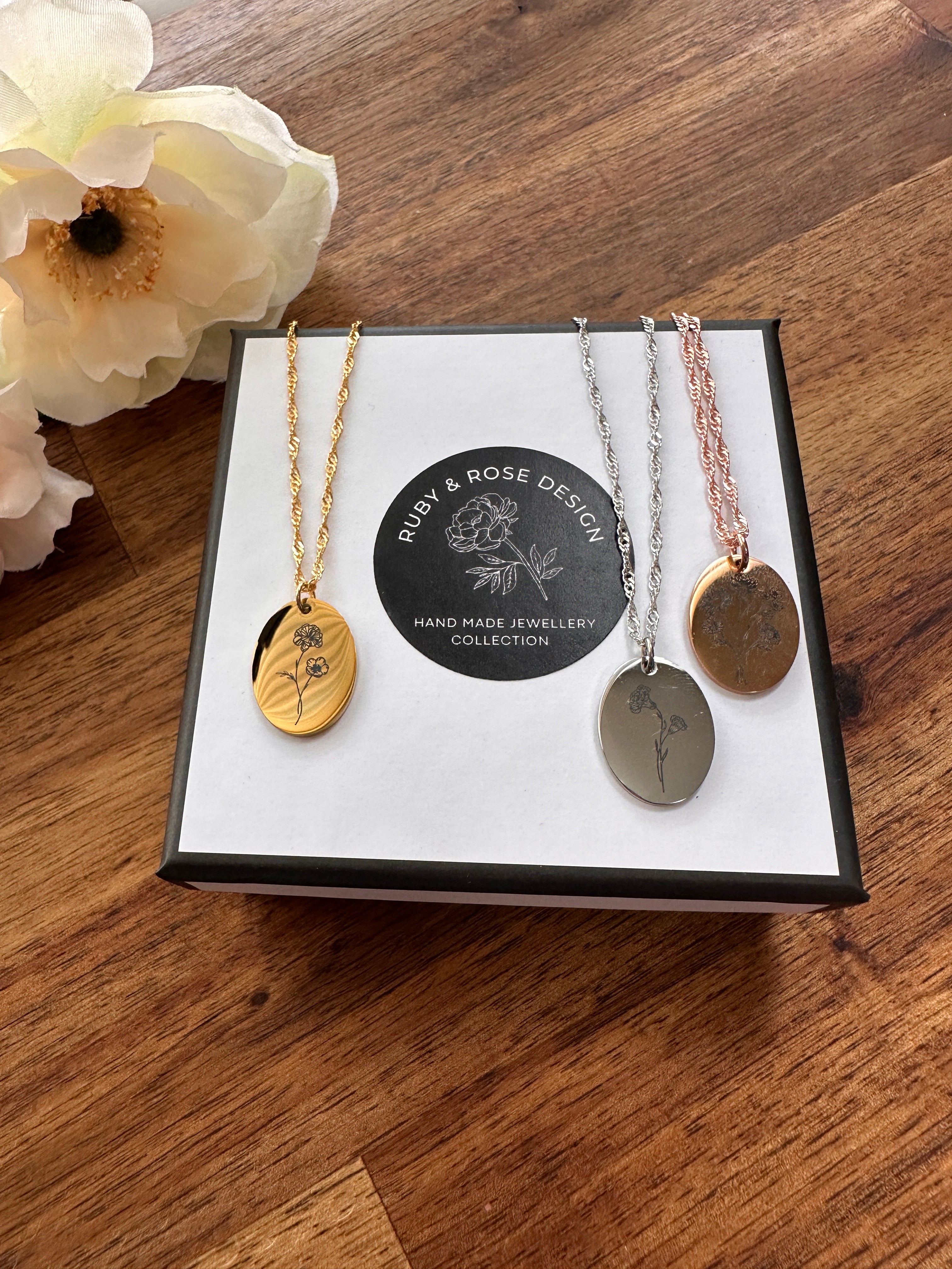 Birth Flowers Necklaces